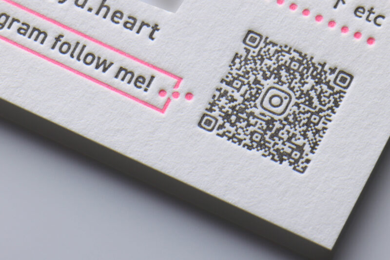 活版印刷QRコード_名刺